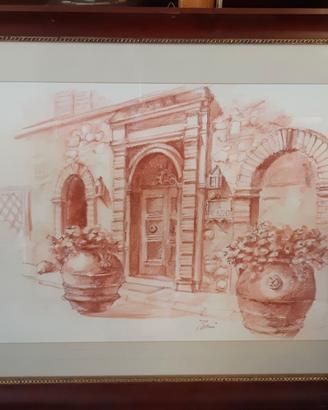 Stampa carboncino rosso
