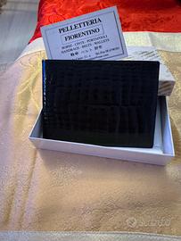 Portafoglio uomo in coccodrillo