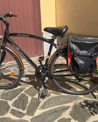 Bici da uomo cambio shimano e sacche