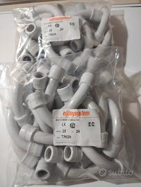 50 Raccordi Curvi per Tubo Rigido D. 20 IP67