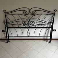 Testiera letto matrimoniale in ferro battuto –