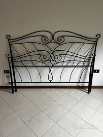 Testiera letto matrimoniale in ferro battuto –