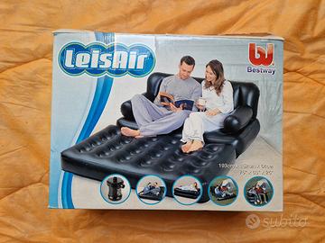 Divano gonfiabile multifunzione, con pompa a