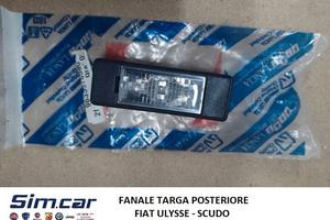 FANALE TARGA FIAT ULYSSE, SCUDO, LANCIA PHEDRA