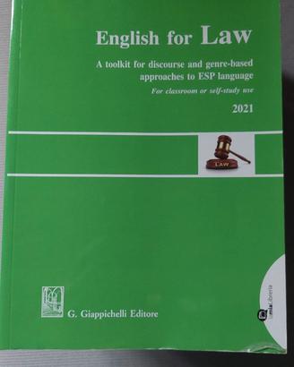 English for law. (Inglese giuridico livello B1)