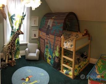 Letto Kura con materasso e tenda TUTTO COMPRESO