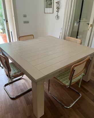 Tavolo in rovere sbiancato