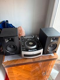 Cdj numark con casse accoppiate M-audio