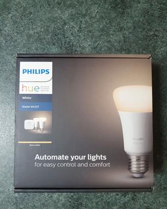 PHILIPS Hue White Starter kit con 2 luci e bridge