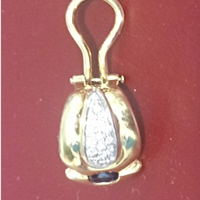 ORECCHINI Oro a clip con Diamantini