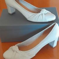 scarpe donna n.40 nuove in pelle bianca
