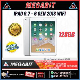 Ipad 9.7 6 gen 2018 128gb wifi bianco- usato -