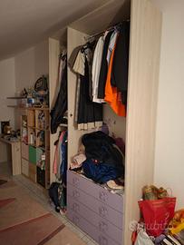 Armadio 3A + scrivania + mensole