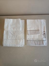 set composto da due completi lettino neonato