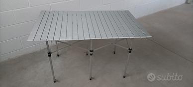campeggio -tavolo a serrandina alluminio
