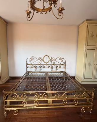 Letto matrimoniale ferro battuto