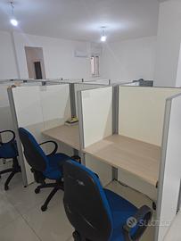 mobili ufficio sedie e computer per call center 