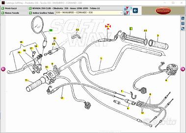 Cavo gas Moto Guzzi Nevada 350 GU31117565