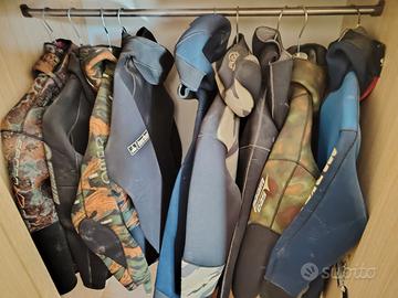 oggetti per pesca subaqua e pesca con la can