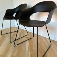 Coppia di poltroncine lady B slitta nere di Scab