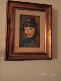 Quadro Romano Mussolini -Pagliaccio