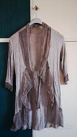 Cardigan leggero viscosa e seta