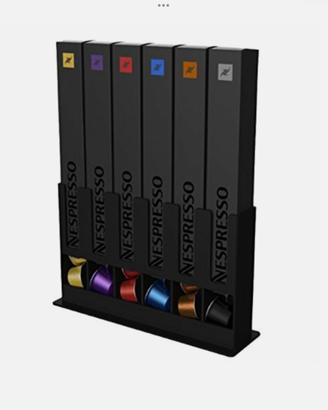 Portacialde nero verticale pvc 60 cialde Nespresso
