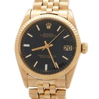 Rolex Date Just 31 Vintage 6827 Oro Giallo Black
