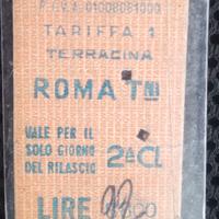 Biglietto ferroviario Edmonson vintage