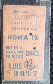 Biglietto ferroviario Edmonson vintage