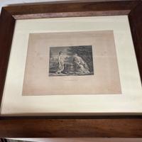 Quadro vintage Cristo e la Samaritana