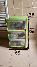 Cassettiera in plastica