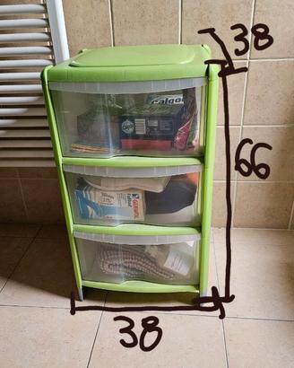 Cassettiera in plastica