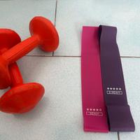 Set Manubri da 2 kg ed Elastici Palestra