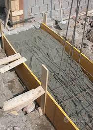 Posa ferro basamento per strutture cemento giardin