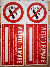 Cartello vietato fumare