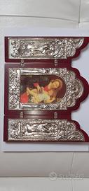 Trittico Sacro "Madonna dell'Uva" in Argento 925 e