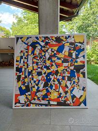 Mappa Padova Città - Stampa su tela