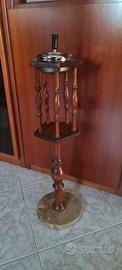 Posacenere a colonna legno marmo