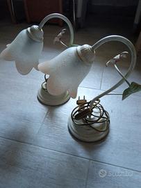 coppia di lampade da comodino 