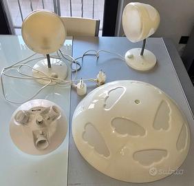 Set lampadario e abatjour IKEA Skojig cloud nuvole