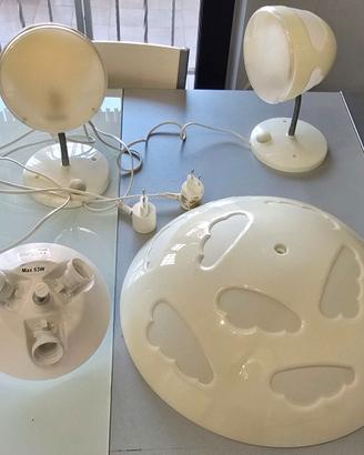 Set lampadario e abatjour IKEA Skojig cloud nuvole