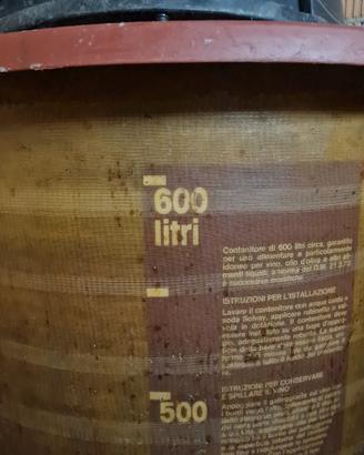 botti per alimenti in vetroresina