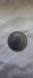 moneta Vittorio Emanuele III 1 lira 1942