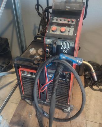 saldatrice mig pulsato sinergica Kemppi pro 500amp