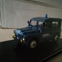 Modellino fiat campagnola tetto rigido polizia