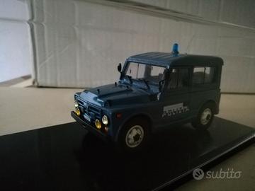 Modellino fiat campagnola tetto rigido polizia
