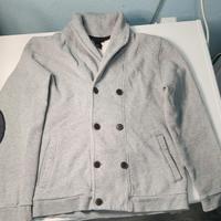 cardigan grigio con bottoni taglia m