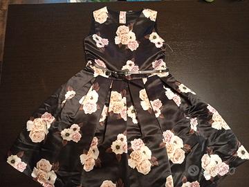 abito elegante in raso con cinturina  sarabanda