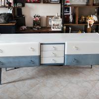 credenza anni '50  shabby L 175 x 48 x H 68. 